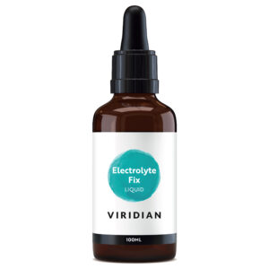 Viridian Electrolyte Fix Lichid 100ml – supliment cu magneziu, potasiu, sodiu și clorură