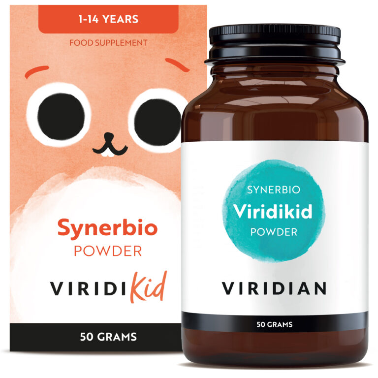 Probiotic pentru Copii Synerbio ViridiKid, borcan de 50 g cu linguriță de dozare