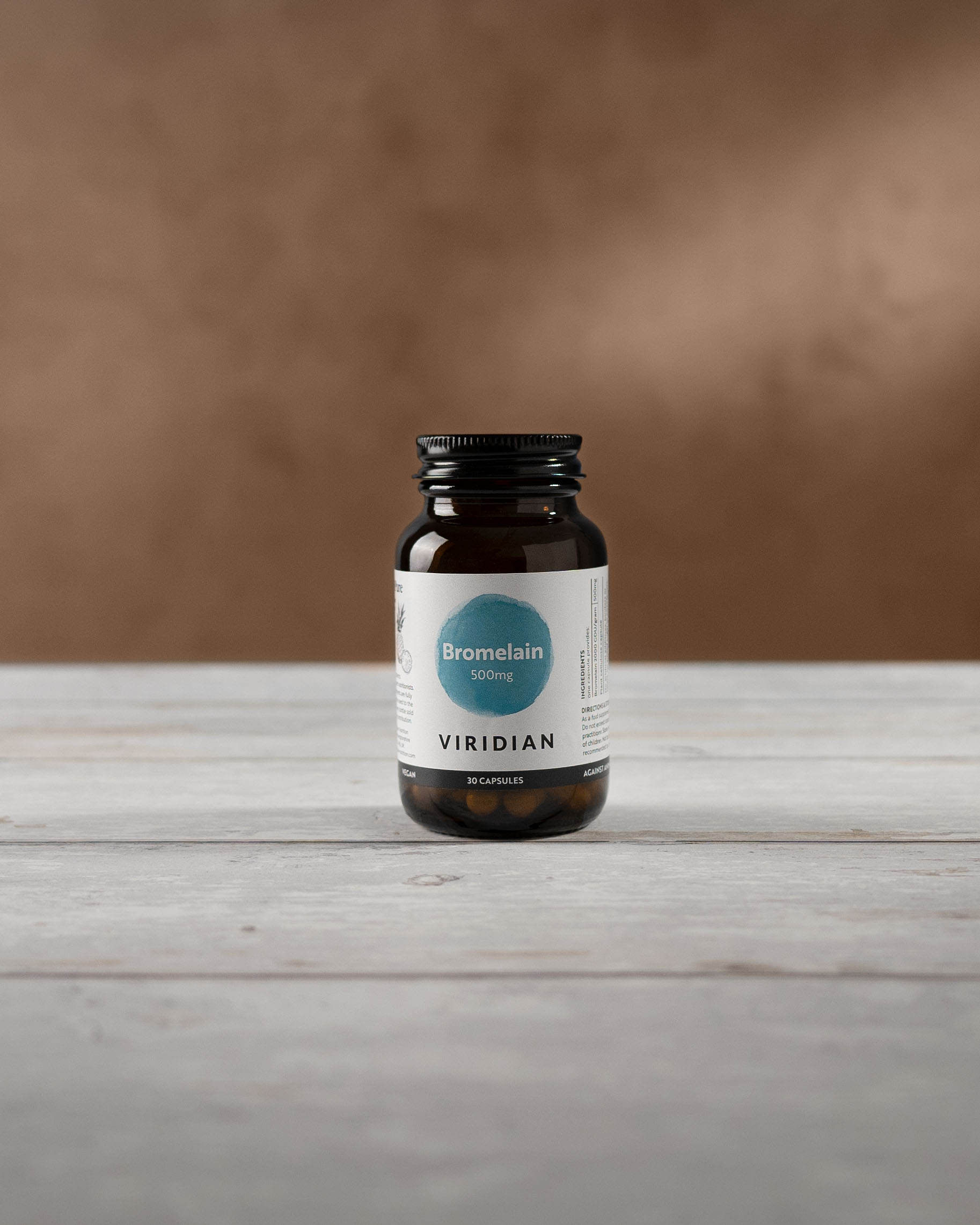 Viridian Bromelaină 500 mg, flacon cu 30 capsule