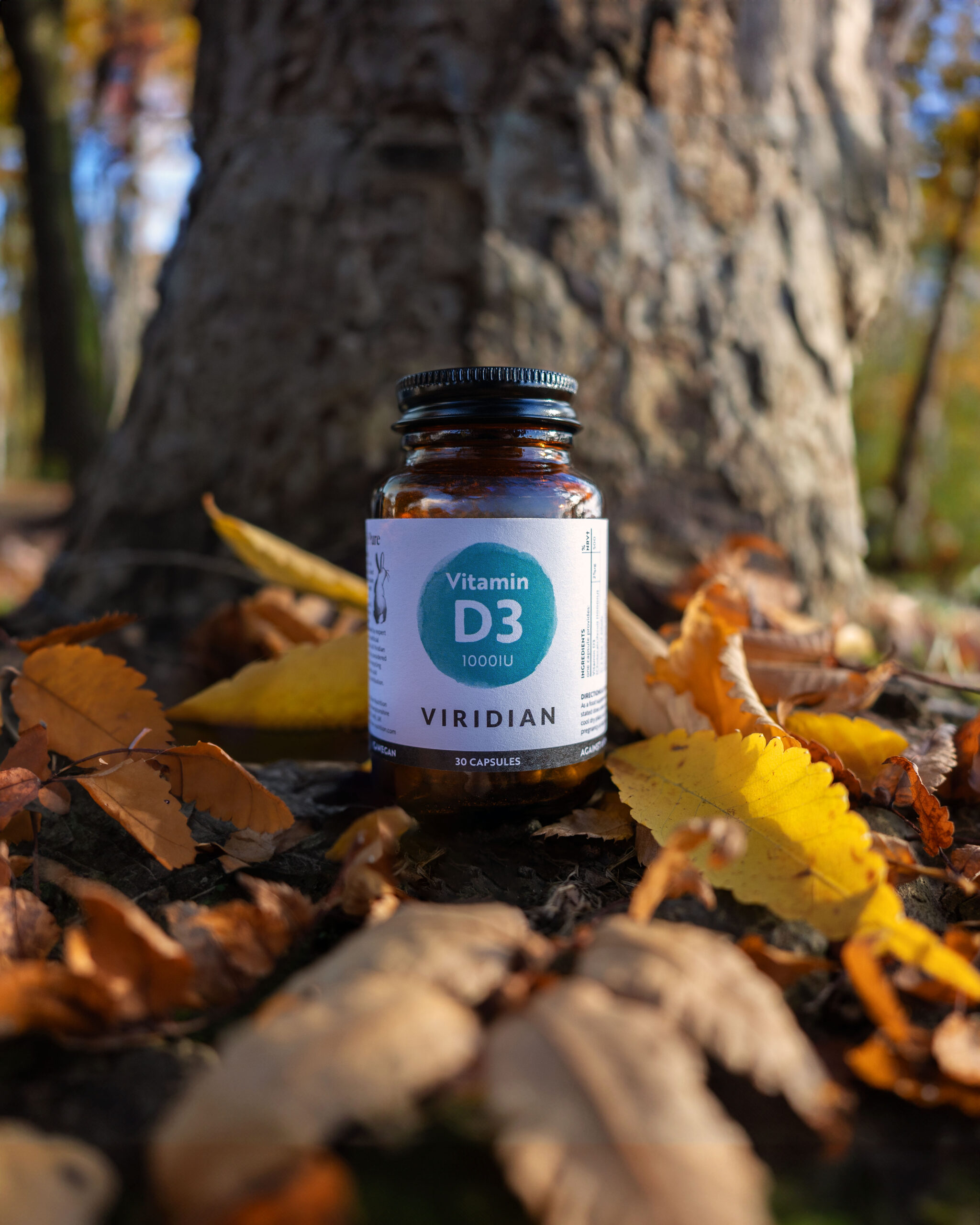 Viridian Vitamina D3 1000 UI, flacon cu 30 capsule