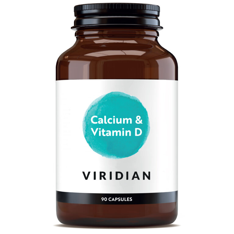 Viridian Calciu și Vitamina D3, flacon cu 90 capsule vegane